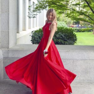 Robe longue imprimée